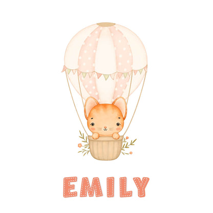 Nursery printable art |Custom Name nursery art | Cute Animals nursery Art